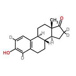 雌酮-2,4,16,16-d4结构式