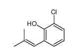 2-chloro-6-(2-methylprop-1-enyl)phenol结构式