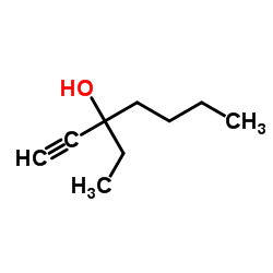 3-乙基-1-庚炔-3-醇结构式
