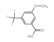 3-甲氧基-5-(三氟甲基)苯甲酸结构式
