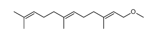 (2E,6E)-1-methoxy-3,7,11-trimethyldodeca-2,6,10-triene结构式