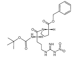 Boc-Arg(NO2)-Pro-OBzl结构式