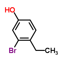 Phenol,3-bromo-4-ethyl-结构式