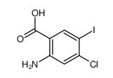 2-Amino-4-chloro-5-iodo-benzoic acid结构式