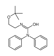 3-[2-[(2-methylpropan-2-yl)oxy]ethyl]-1,1-diphenylurea结构式
