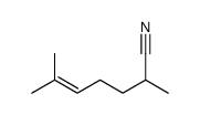 2,6-dimethylhept-5-ene-1-nitrile结构式
