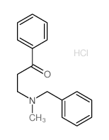 1-Propanone,3-[methyl(phenylmethyl)amino]-1-phenyl-, hydrochloride (1:1)结构式