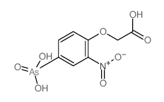 2-(4-arsono-2-nitro-phenoxy)acetic acid结构式