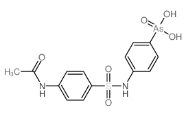 [4-[(4-acetamidophenyl)sulfonylamino]phenyl]arsonic acid结构式