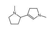 1-methyl-4-(1-methylpyrrolidin-2-yl)-2,3-dihydro-1H-pyrrole结构式