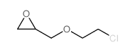 2-(2-chloroethoxymethyl)oxirane结构式
