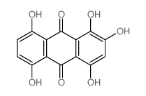 9,10-Anthracenedione, 1,2,4,5,8-pentahydroxy-结构式