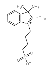 4-(2,3,3-trimethylindol-1-ium-1-yl)butane-1-sulfonate结构式