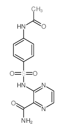 2-Pyrazinecarboxamide,3-[[[4-(acetylamino)phenyl]sulfonyl]amino]-结构式