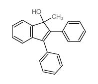 1-methyl-2,3-diphenyl-inden-1-ol结构式