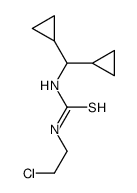1-(2-chloroethyl)-3-(dicyclopropylmethyl)thiourea结构式