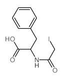 Phenylalanine,N-(iodoacetyl)- (9CI)结构式