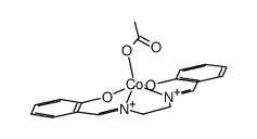 [(N,N’-bis(salicylidene)ethylenediamine)Co3+(acetate)]结构式