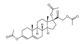 3,17α,21-triacetoixypregna-3,5-dien-20-one结构式