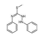 methyl N-anilino-N'-phenylcarbamimidothioate结构式