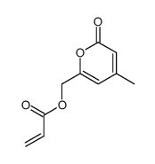 (4-methyl-2-oxo-2H-pyran-6-yl)methyl acrylate结构式