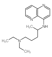N,N-diethyl-N-(1,5-naphthyridin-4-yl)pentane-1,4-diamine结构式