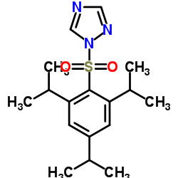1-(2,4,6-三异丙基苯磺酰基)-1,2,4-三唑结构式