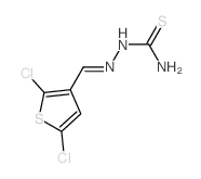 Hydrazinecarbothioamide,2-[(2,5-dichloro-3-thienyl)methylene]-结构式