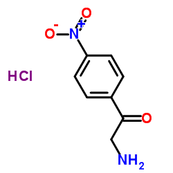 2-氨基-1-(4-硝基-苯)-乙酮盐酸盐结构式