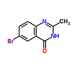 6-溴-2-甲基喹唑啉-4-酮结构式