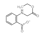 Ethyl N-(o-nitrophenyl)glycinate结构式