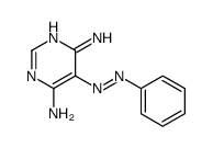 5-phenylazopyrimidine-4,6-diamine结构式