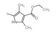ethyl 5-iodo-2,4-dimethyl-1H-pyrrole-3-carboxylate结构式