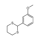 2-(3-methoxyphenyl)-1,3-dithiane结构式