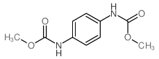 Carbamicacid, N,N'-(1,4-phenylene)bis-, C,C'-dimethyl ester结构式