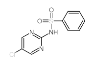 N-(5-chloropyrimidin-2-yl)benzenesulfonamide结构式