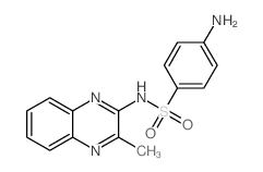 Benzenesulfonamide,4-amino-N-(3-methyl-2-quinoxalinyl)-结构式