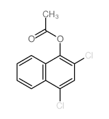 (2,4-dichloronaphthalen-1-yl) acetate结构式
