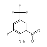 2-Iodo-6-nitro-4-(trifluoromethyl)aniline结构式