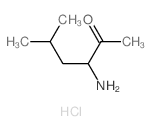 3-amino-5-methyl-hexan-2-one结构式