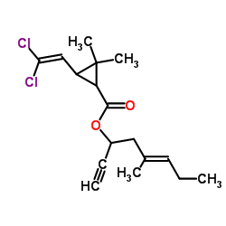 氯烯炔菊酯结构式