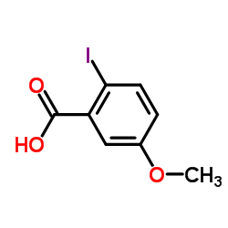 2-碘-5-甲氧基苯甲酸结构式