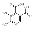 5-amino-6-methyl-pyridine-3,4-dicarboxylic acid结构式