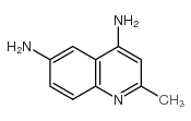 4,6-二氨基-2-甲基喹啉结构式