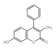 7-羟基-3-甲基-4-苯基香豆素结构式
