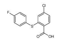 4-chloro-2-(4-fluorophenyl)sulfanylbenzoic acid结构式