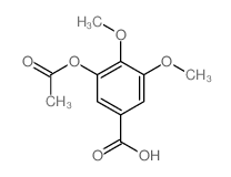 Benzoicacid, 3-(acetyloxy)-4,5-dimethoxy-结构式