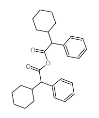 (2-cyclohexyl-2-phenylacetyl) 2-cyclohexyl-2-phenylacetate结构式