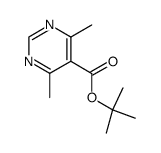 tert-butyl 4,6-dimethylpyrimidine-5-carboxylate结构式