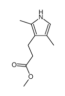 methyl 3-(2,4-dimethyl-1H-pyrrol-3-yl)propanoate结构式
